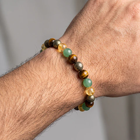 Pulsera de la Abundancia Piedras Naturales 8mm