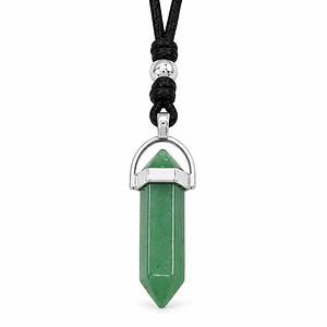 Collar Ajustable Péndulo Piedra Jade