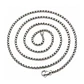Cadena de Acero Estilo Veneciana Plateada 3mm x 60cm - Miniatura 4