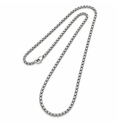 Cadena de Acero Estilo Veneciana Plateada 3mm x 60cm