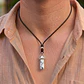 Collar Ajustable Péndulo Piedra Howlita - Miniatura 2