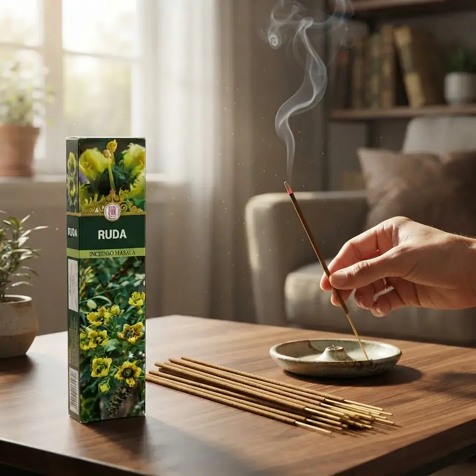 Incienso Sahumerio Ruda Goloka Masala - Purificación y Protección 4