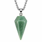 Collar Péndulo Piedra Aventurina Verde con Cadena de Acero - Miniatura 1