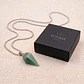 Collar Péndulo Piedra Aventurina Verde con Cadena de Acero - Miniatura 3