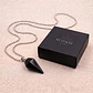 Collar Péndulo Piedra Ónix Negro con Cadena Acero - Miniatura 3
