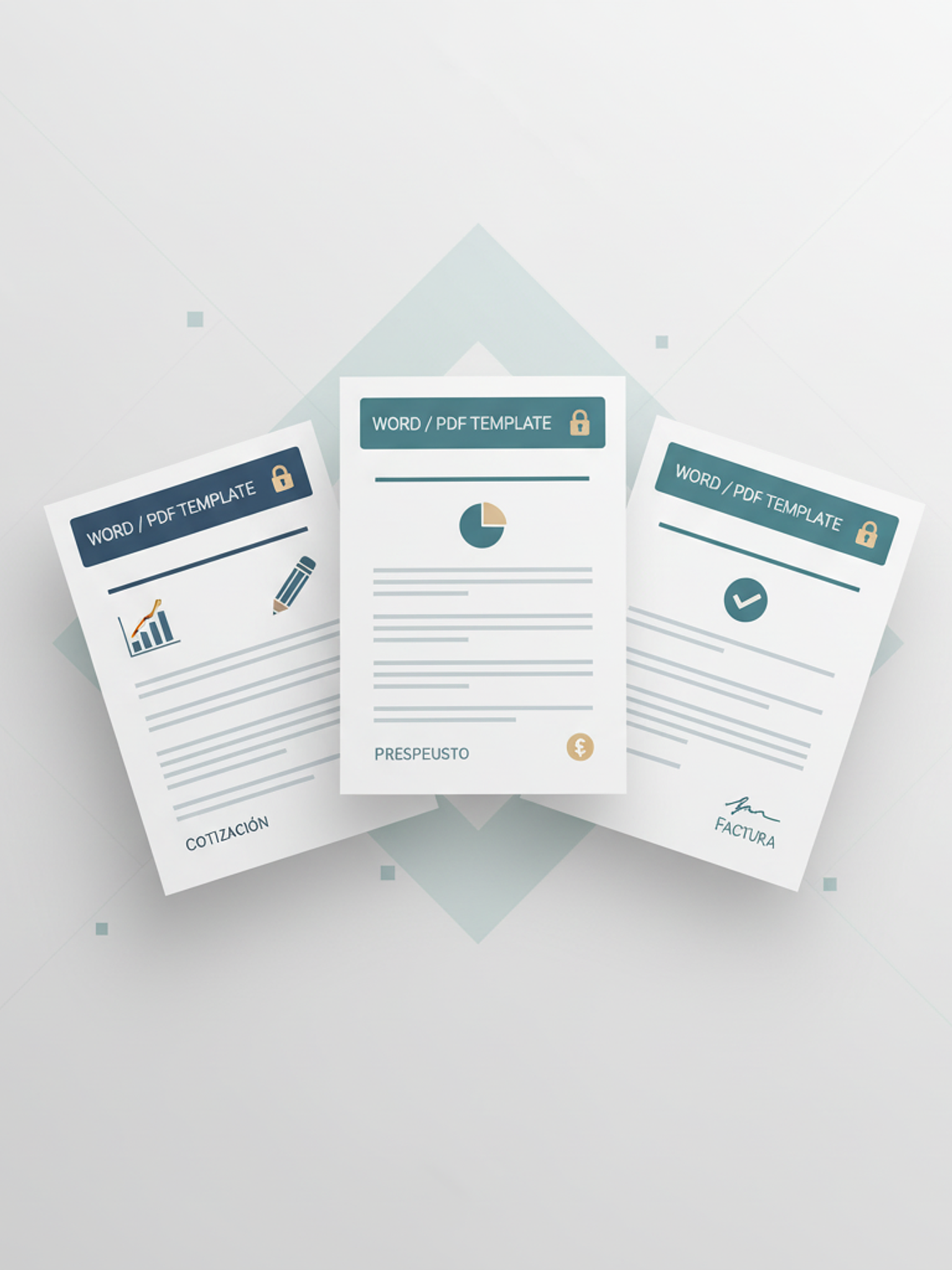 Plantillas Word/PDF de presupuestos, cotizaciones, facturas, presentaciones 1