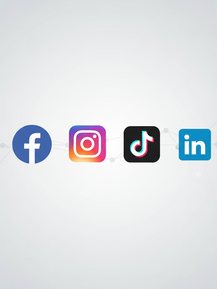Creación y configuración de redes sociales (Facebook, Instagram, TikTok, LinkedIn) 1