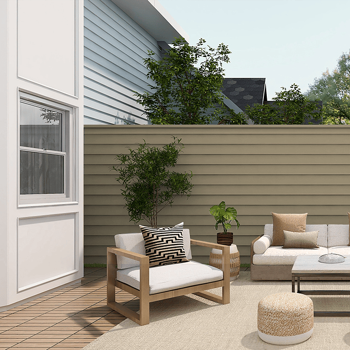 Siding PVC Color Beige 3,80 metros 3