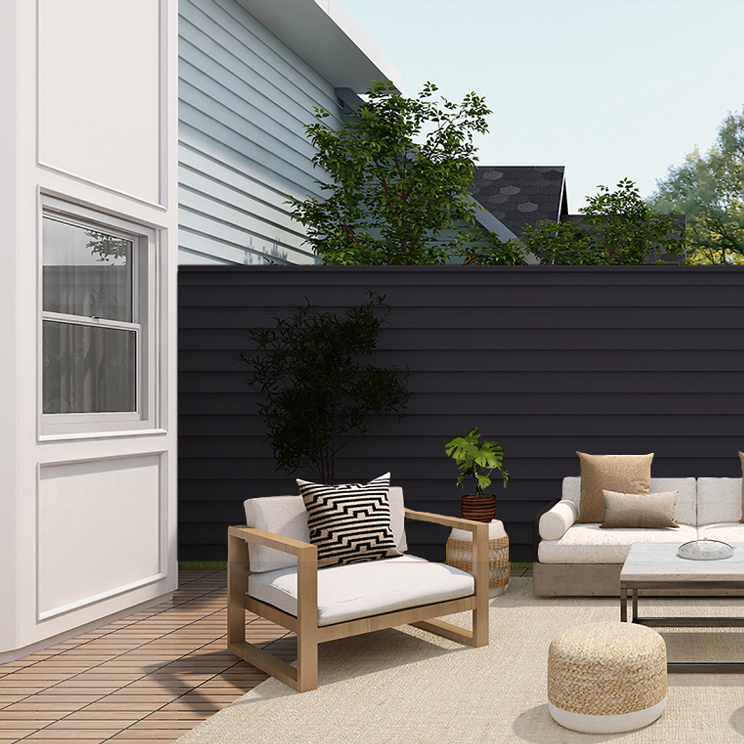 Siding PVC Color Antracita 3,80 metros  2