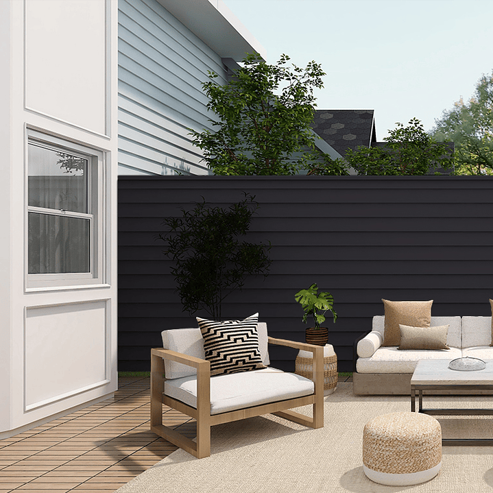 Siding PVC Color Antracita 3,80 metros  2