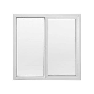 Ventana Vidrio Simple Corredera 100cm x 100cm Blanco 