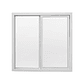 Ventana Vidrio Simple Corredera 100cm x 100cm Blanco  - Miniatura 1