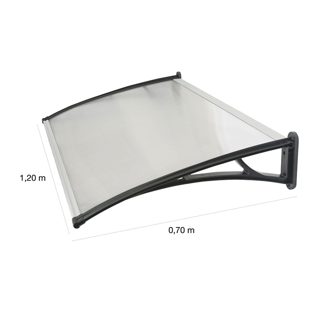 Alero Listo 0.70x1.20 mts Transparente	 1