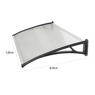 Alero Listo 0.70x1.20 mts Transparente	