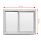 Ventana Termopanel Corredera 121cm x 100cm Blanco  - Miniatura 2