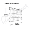 Alero Perforado 3,66 metros Blanco