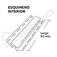 Esquinero Interior 3,0 mts. Blanco - Miniatura 2