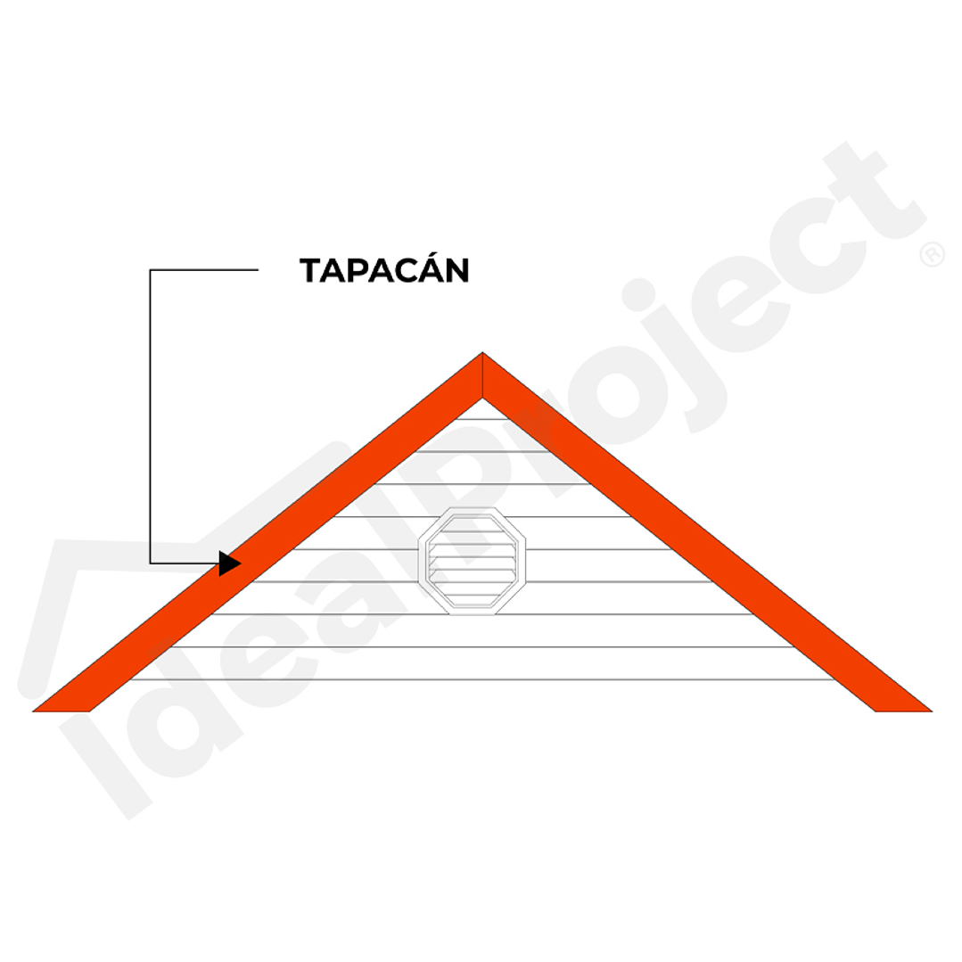 Tapacan 0.19 x 3.80mts. Color Blanco 3