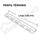Perfil Termino 3,80 mts. Blanco - Miniatura 2