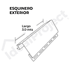 Esquinero exterior 3,0mts Blanco