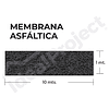 Membrana Asfáltica Gravillada Gris 4.0kg (1 x 10mts)