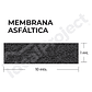 Membrana Asfáltica Gravillada Gris 4.5kg (1 x 10mts) - Miniatura 2