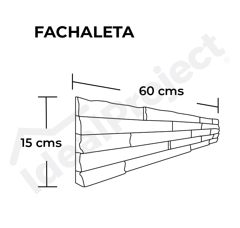 Fachaleta Piedra Castilla (15 x 60cm)