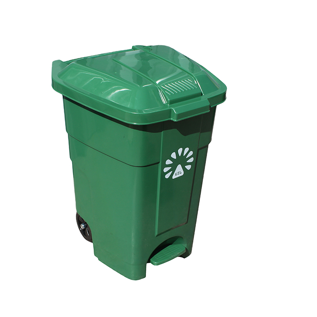 Basurero 50 Litros Color Verde con pedal 1