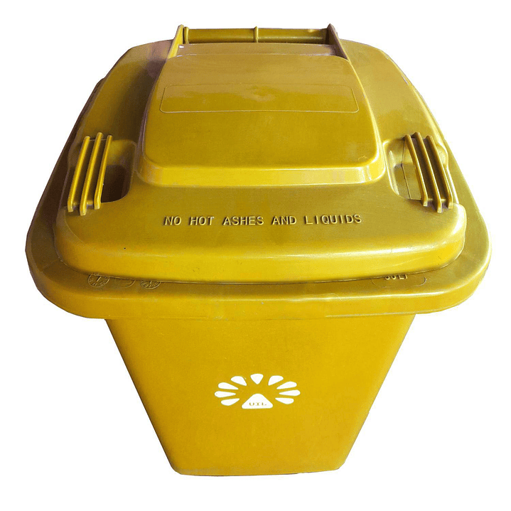 Basurero Frankfurt 50 litros C/Tapa Amarillo 2