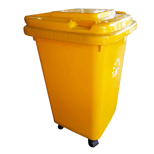 Basurero Frankfurt 50 litros C/Tapa Amarillo