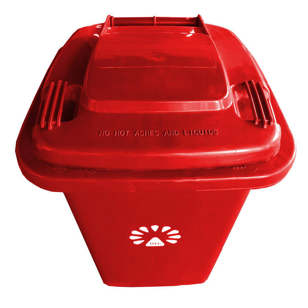 Basurero Frankfurt 50 litros C/Tapa Rojo 2