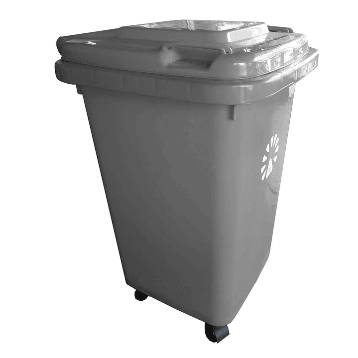 Basurero Frankfurt 50 litros C/Tapa Gris 1