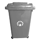 Basurero Frankfurt 50 litros C/Tapa Gris - Miniatura 3