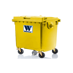 Basurero Weber 1100 Litros Amarillo