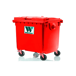 Basurero Weber 1100 Litros Rojo