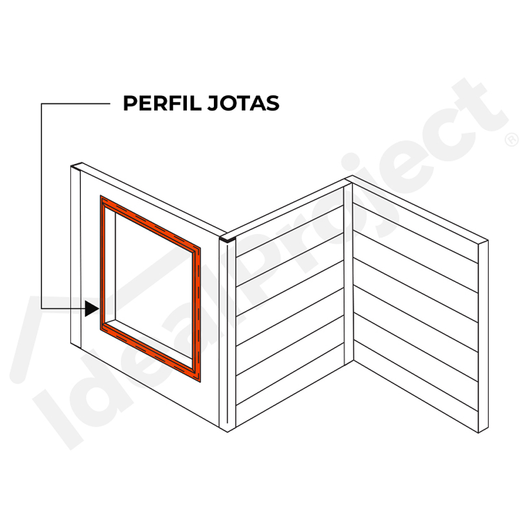 Perfil Jota Antracita 3,80 metros 3
