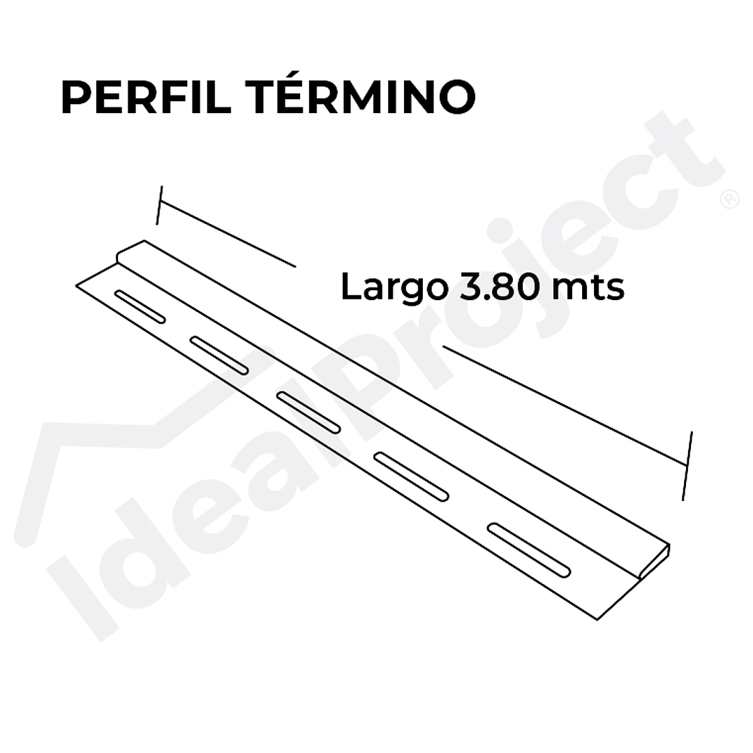 Perfil Termino Antracita 3,80 metros 2