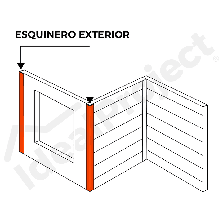 Esquinero Exterior Antrancita 3,0 Metros. 3