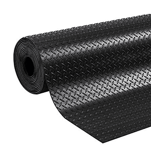 Piso de Caucho Diamantado 1.6x20 Metros 