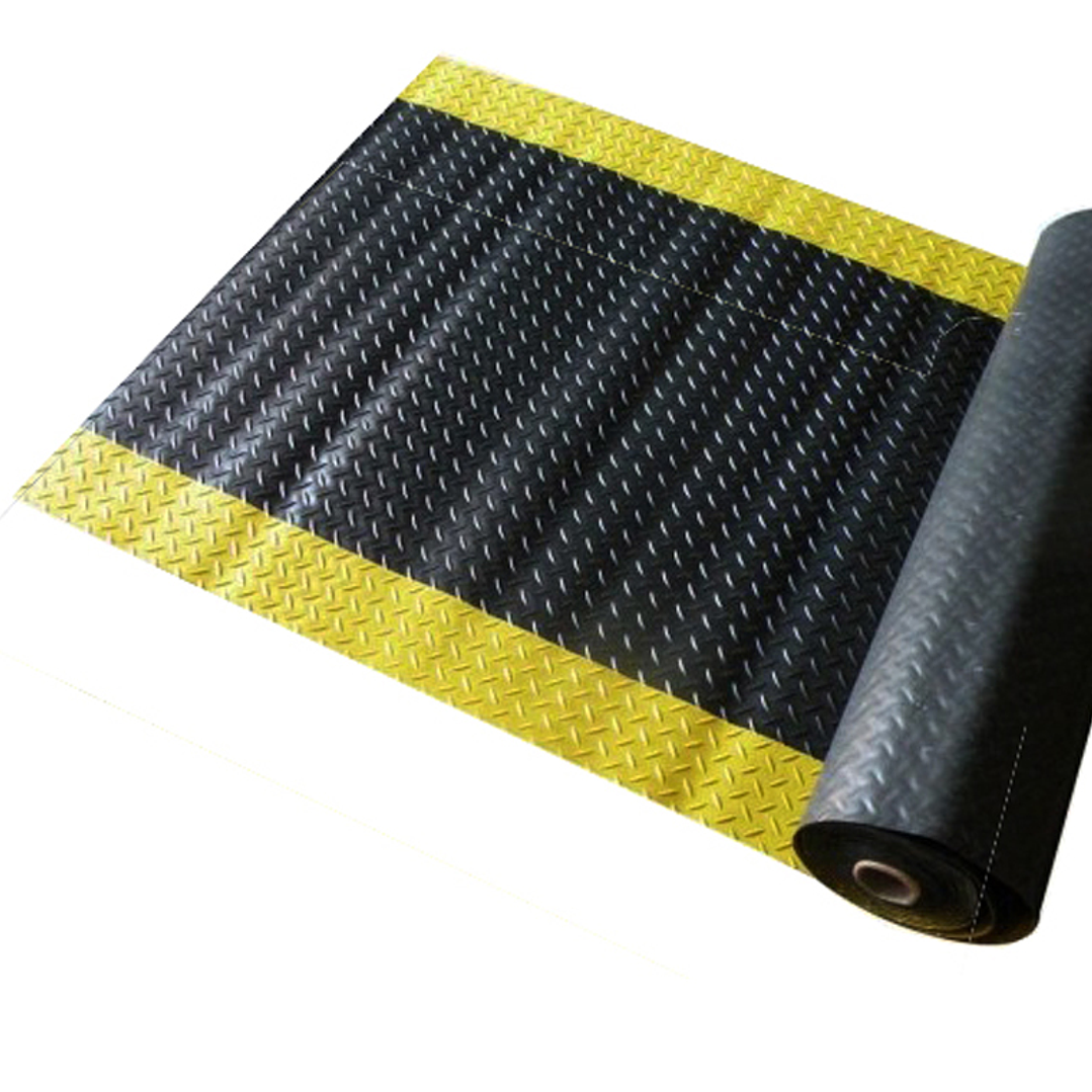 Piso de Caucho Diamantado 1.0x20Metros x 3 mm 1