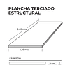Terciado Estructural 15 mm 1,22x2,44 mts.