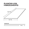 Fibrocemento Liso 1,20x2,40  5 mm