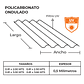 Policarbonato Ondulado 3,66x0,81x0,5mm Transparente - Miniatura 2