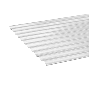 Policarbonato Ondulado 2,0x0,81x0,5mm Transparente