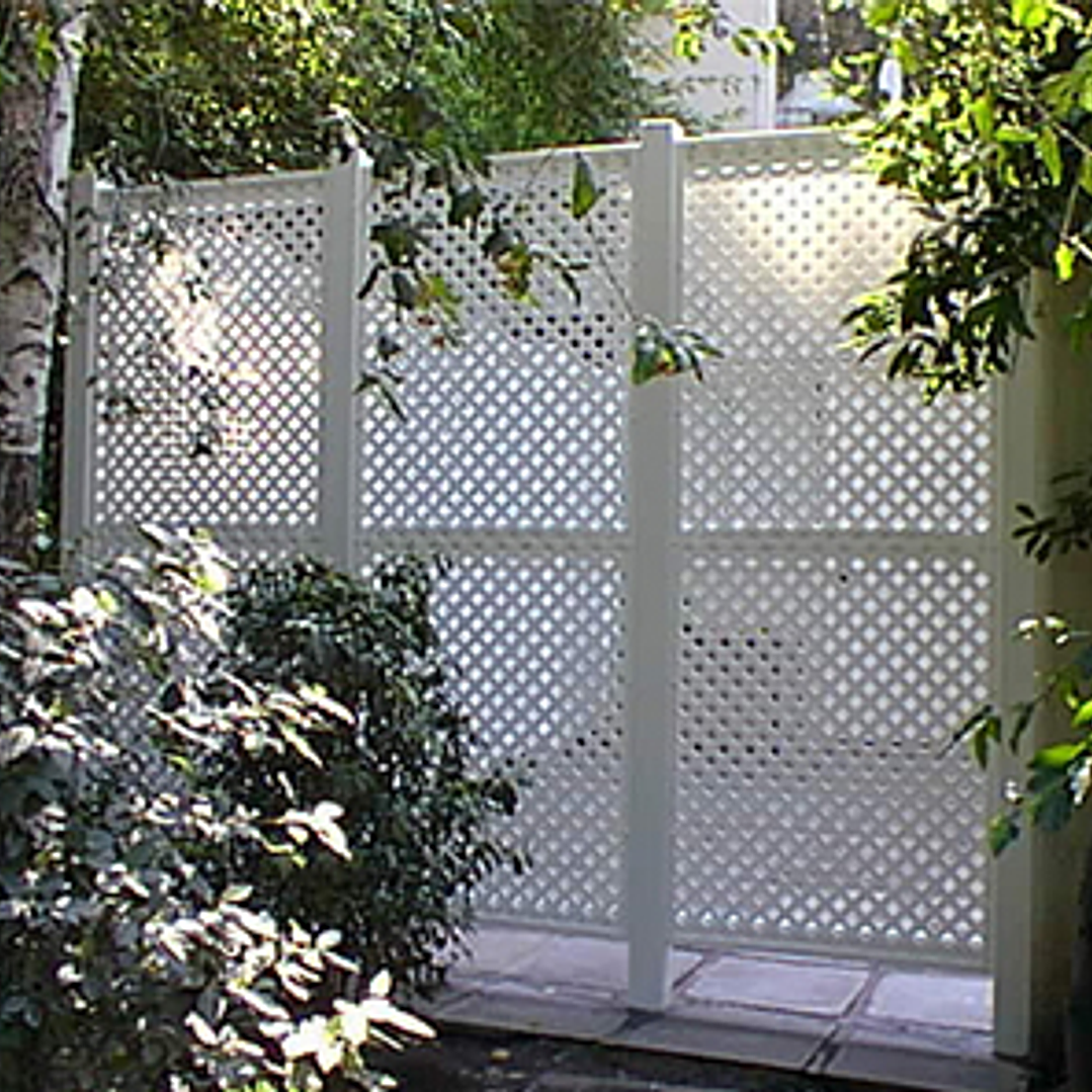 Treillage PVC Rombo Chico Blanco 1,20x2,40  3