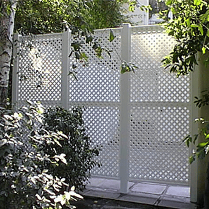 Treillage PVC Rombo Chico Blanco 1,20x2,40  3