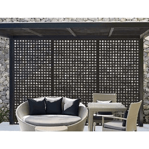 Treillage PVC Negro 1,20x2,40 