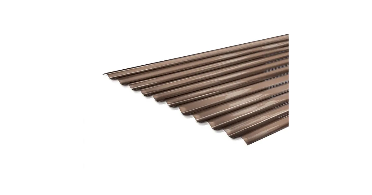Policarbonato Ondulado 2,5x0,81x0,7mm Bronce