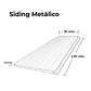 Siding Metálico Color Gris 0,38x2,90 Mts. - Miniatura 2