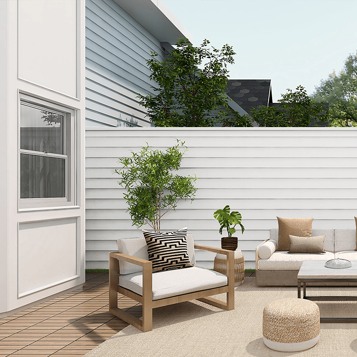 Siding PVC Blanco DVP 3,80 Mts. 2